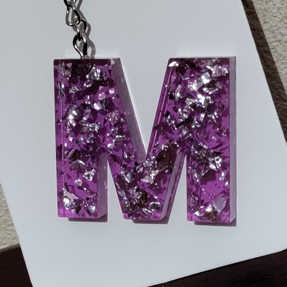Alphabet letter M Keychain art - Picture 3 of 4